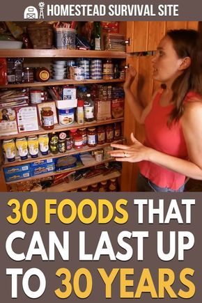 30 Foods That Can Last Up To 30 Years | Emergency preparedness food, Emergency food, Survival food storage